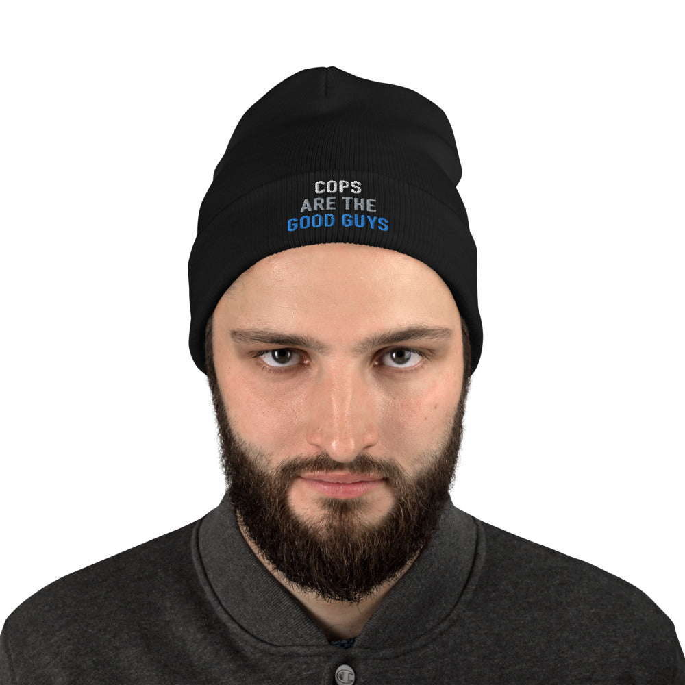 GOOD GUYS / EMBROIDERED BEANIE / DARK