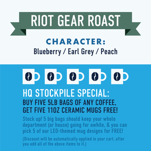 RIOT GEAR ROAST