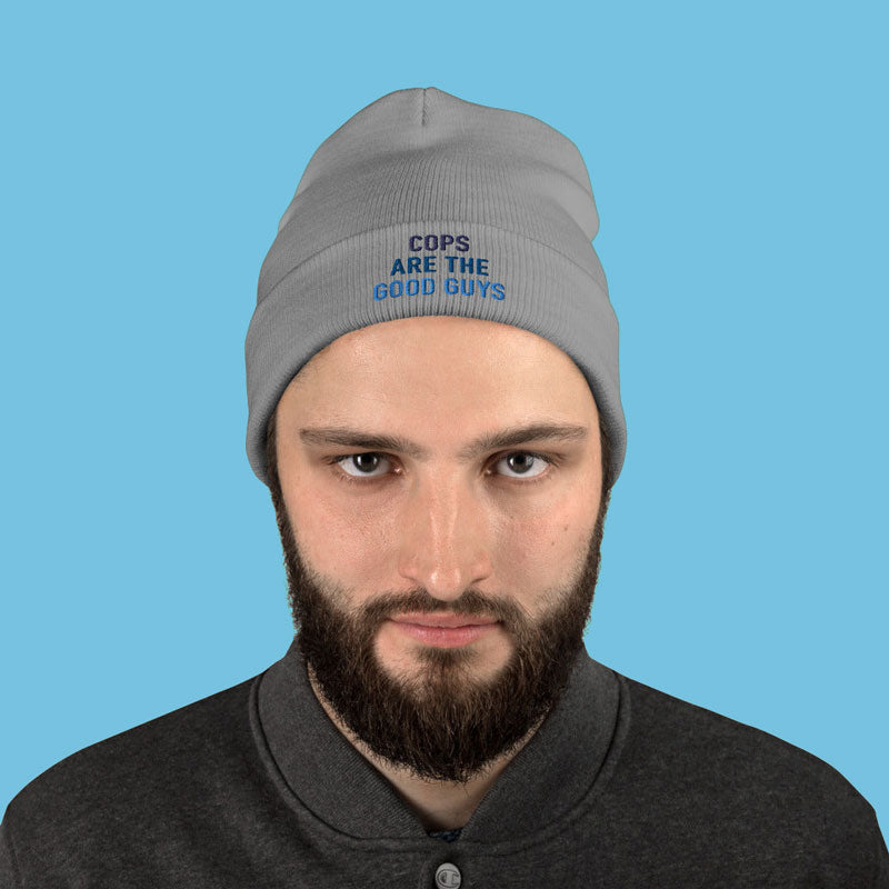 GOOD GUYS / EMBROIDERED BEANIE / LIGHT