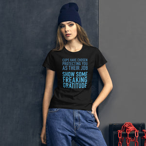 GRATITUDE / WOMEN'S TEE / DARK